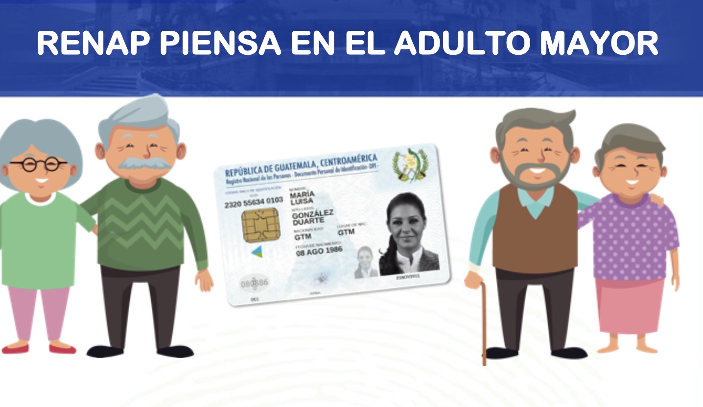 adultos mayores en RENAP Guatemala